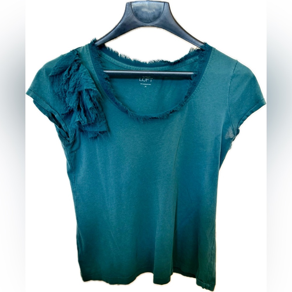 Loft Women’s Green Shirt Sz Med